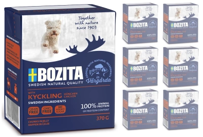 BOZITA Dog Junior Zartes Huhn in Götterspeise 6x370g