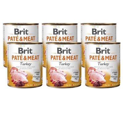Brit Pastete & Fleisch Pute 6x800g