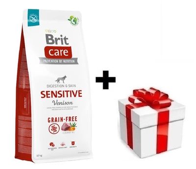 BRIT CARE Getreidefrei Sensitive Wildfleisch 12kg + Überraschung für den Hund