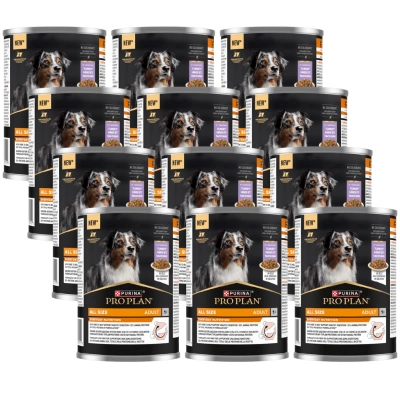 PRO PLAN Everyday Nutrition Adult Hundefutter, reich an Truthahn in Gelee, 12x400 g