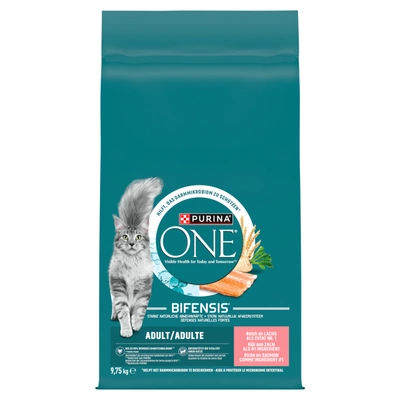 Purina One Adult Lachs & Weizen Futter für ausgewachsene Katzen 9,75 kg