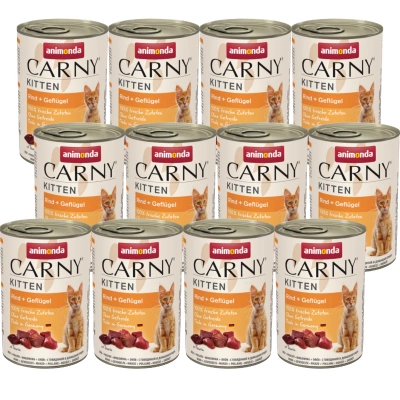 Animonda Cat Carny Kitten Beef and Poultry 12x400g