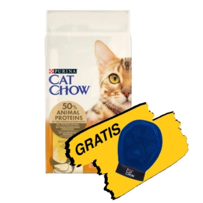 Purina Cat Chow Adult Huhn und Reis 15kg + GRATIS Pflegehandschuh!