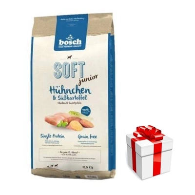 BOSCH Soft Junior Huhn & Süßkartoffeln 12,5kg + Überraschung für den Hund
