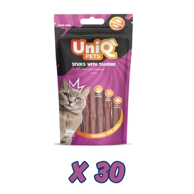 UNIQ PETS Katzenleckerlis - Taurin-Sticks 30x50g