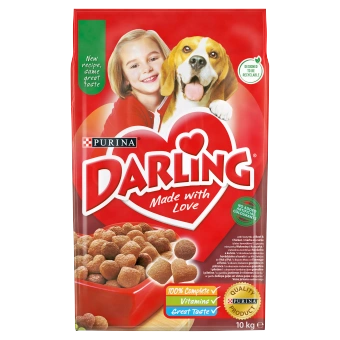 PURINA Darling mit einer leckeren Rind- und Hühnerfleischmischung 10 kg