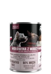 PetRepublic Rindfleisch und Gemüsescheiben in delikater Sauce 400g