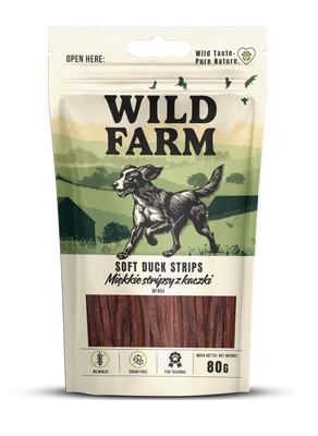 WILD FARM Weiche Entenstreifen 80g Hundeleckerli