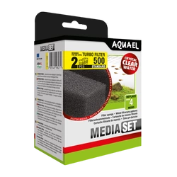 AQUAEL Turbo 500 MediaSet Schwammfilterpatrone 2St.
