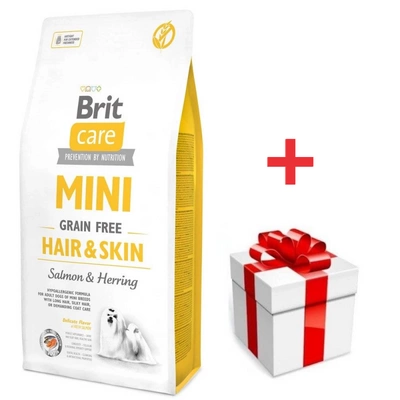 Brit Care Mini Grain-Free Hair & Skin 400g + eine Überraschung für Ihren Hund GRATIS!