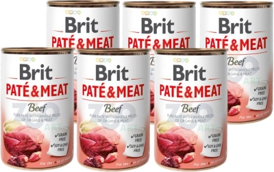 Brit Pate & Meat mit Rindfleisch 6x400g