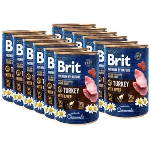 Brit Premium By Nature Turkey With Liver 12x400g