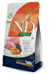 Farmina N&D Pumpkin Feline Lamb & Blueberry Neutered Adult 300g