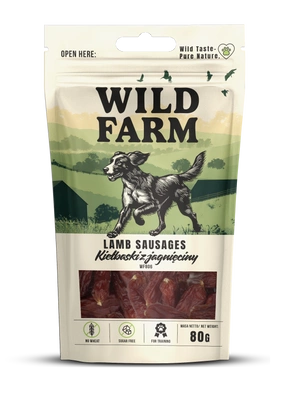WILD FARM Lammwürstchen 80g Hundeleckerli