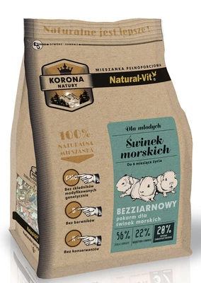 KORONA NATURY Natural-Vit Futter für Meerschweinchen Junior 750g