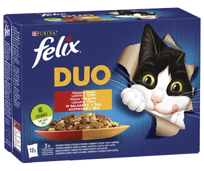 Felix Duo Rural Flavours in Gelee mit Fleisch 12x85g