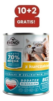 Frendi-Stücke in zarter Hühnersauce 10x800g + 2x800g GRATIS!