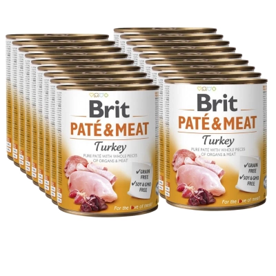 Brit Pastete & Fleisch Pute 18x800g