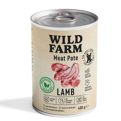 Wild Farm Pastete Lamm 400g glutenfreies Hundefutter