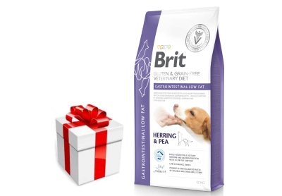 BRIT GF Veterinary Diets dog Gastrointestinal-Low Fat 12kg + Überraschung für den Hund GRATIS!