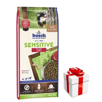 BOSCH Sensitive Lamb & Rice 15kg + Überraschung für den Hund