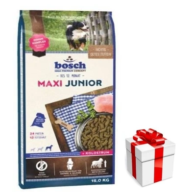 BOSCH Maxi Junior 15kg + Überraschung für den Hund