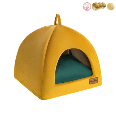 RECOBED Hundekiste Welurove Honig S 40x40cm