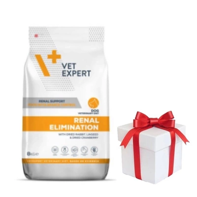 VETEXPERT Veterinary Diet Dog Renal Elimination 8kg + Überraschung für den Hund GRATIS!