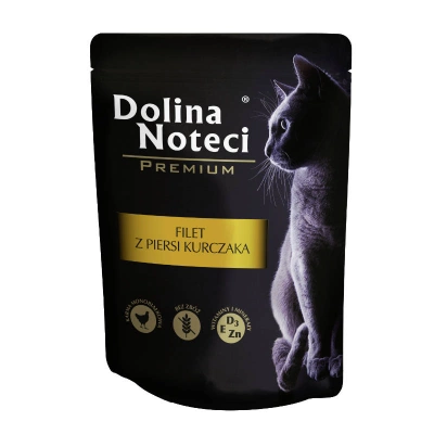 Dolina Noteci Premium Für Katzen-Hähnchenbrustfilet mit Soße 85g