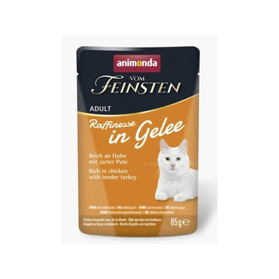 ANIMONDA Vom Feinsten Raffinesse Huhn und Truthahn in Gelee 85g