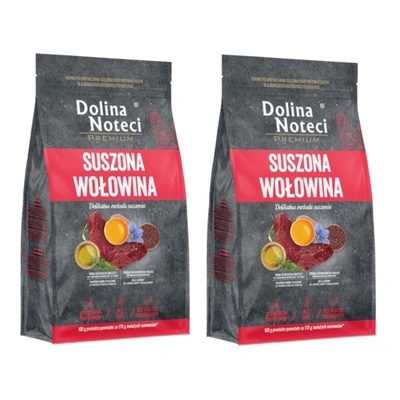 Dolina Noteci Premium Trockenfutter für Katzen aller Rassen, Rind, 2x2 kg