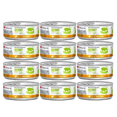 Disgual Nassfutter für Katzen, Veterinärqualität, Gewicht: Truthahn (ausgewachsen), 12x85 g