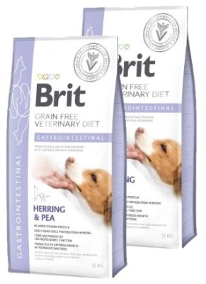 Brit Grain Free Veterinary Diet Dog Gastrointestinal Hering und Erbsen 2x12kg