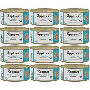 APPLAWS Tuna Fillet In Broth 12x70g