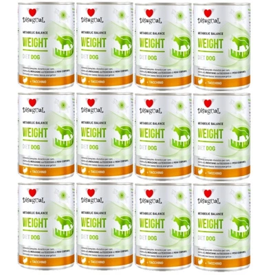 Disguial Nassfutter für Hunde, Veterinärqualität, Gewicht: Truthahn (ausgewachsen), 12x400 g