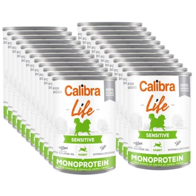CALIBRA Dog Life Sensitive Kaninchen 24x400G