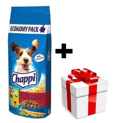 Chappi Hundetrockenfutter mit Rindfleisch, Geflügel und Gemüse 13,5kg + Überraschung für den Hund