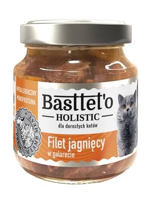 Basttet'o Holistic Lammfilet in Gelee für Katzen 6x130g -2% günstiger im Set