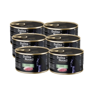 DOLINA NOTECI Premium für Katzen reich an Gans 6x185g