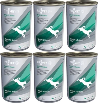 TROVET WRD Weight & Diabetic for Dogs Dose 6x400g