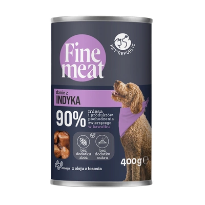 PetRepublic Fine Meat Putenfleischschale 400g für Hunde