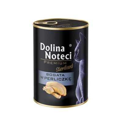 DOLINA NOTECI Premium für sterilisierte Katzen, reich an Perlhuhn, 400 g