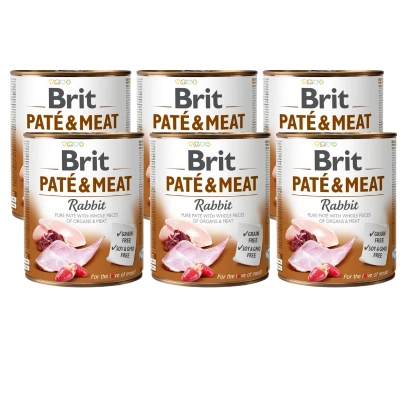 Brit Pate & Meat mit Kaninchen 6x800g