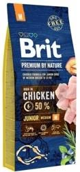 Brit Premium By Nature Junior M mit Huhn 15kg