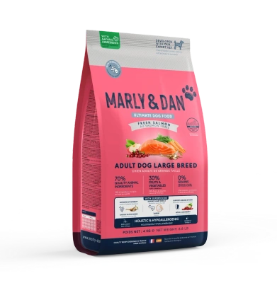 Marly & Dan Adult Dog Large Breed Fresh Salmon Holistic & Hypoallergene 4kg Trockenfutter