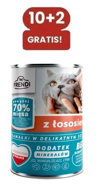 Frendi-Stücke in zarter Lachssoße 10x400g + 2x400g GRATIS!