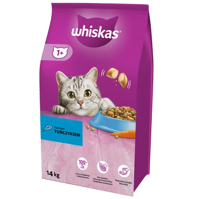 WHISKAS Katzentrockenfutter 1+ mit Thunfisch 14kg