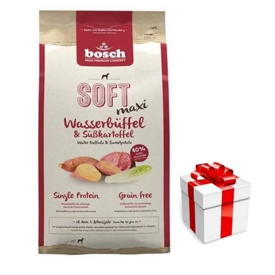 BOSCH Soft Maxi Water Buffalo & Yams 12,5kg + Überraschung für den Hund