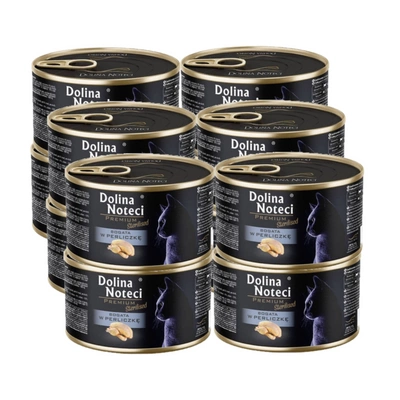 DOLINA NOTECI Premium Sterilised für Katzen reich an Perlhuhn 12x185g