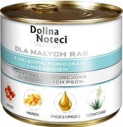 Dolina Noteci Premium Für kleine Hunde mit Kalbfleisch, Tomaten und Nudeln 185g